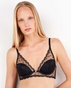 Soutien-gorge bralette demi-coupe noir