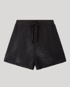 Short crochet pantalon noir