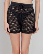 Short crochet pantalon noir
