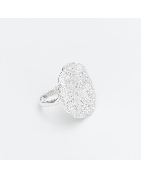 Zilveren ring met zirkoniumoxide