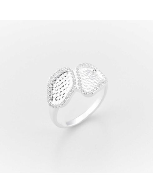 Zilveren ring met zirkoniumoxide R6800