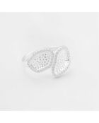 Zilveren ring met zirkoniumoxide R6800