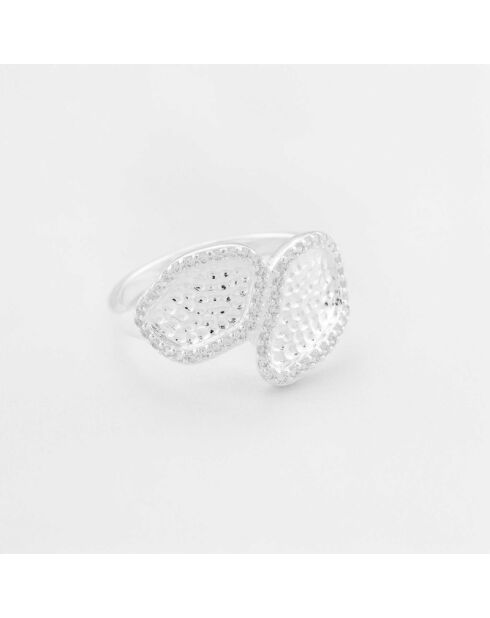 Zilveren ring met zirkoniumoxide R6800