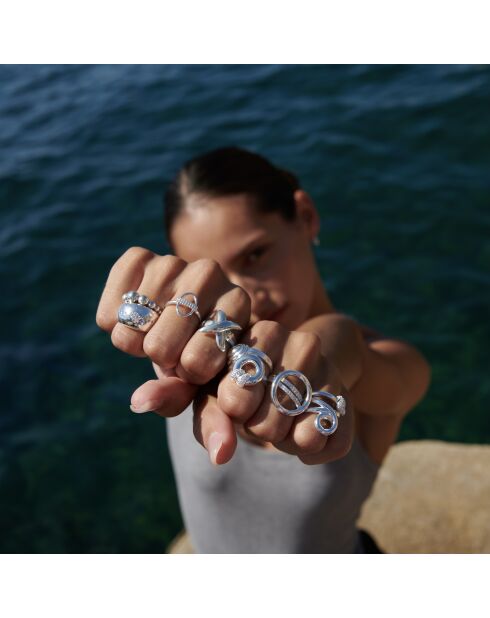 Anillo de plata R6679