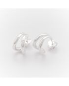 Mittelgroße Creolen aus Silber