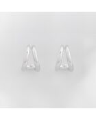 Mittelgroße Creolen aus Silber