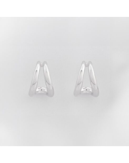 Mittelgroße Creolen aus Silber