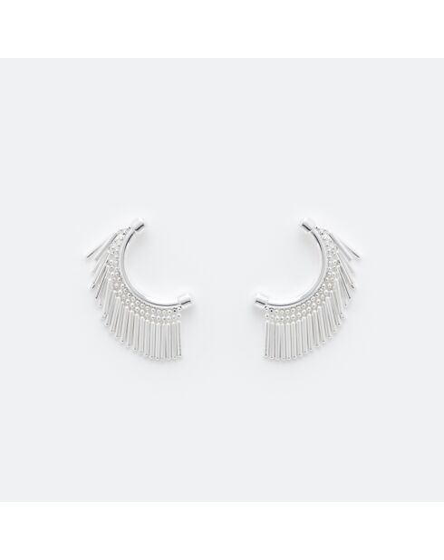 Silberne Ohrringe aus Flöhen