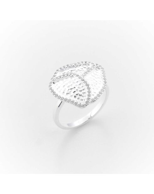 Zilveren ring met zirkoniumoxide R6802