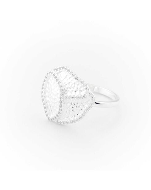 Zilveren ring met zirkoniumoxide R6802