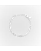 Silberarmband mit Doppelkette