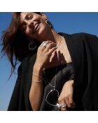 Silberarmband mit Doppelkette