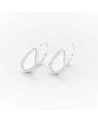 Silberne Sleeper-Ohrringe mit Zirkonoxid