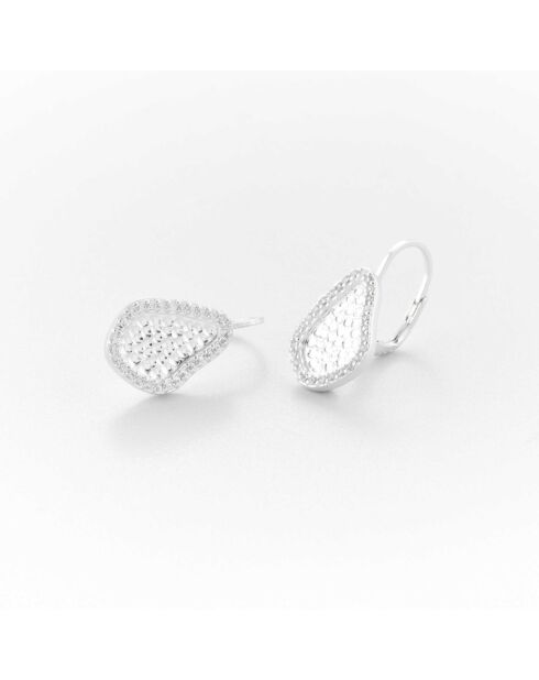 Silberne Sleeper-Ohrringe mit Zirkonoxid