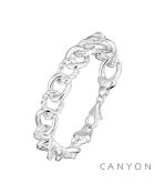 Silberarmband mit verdrehter Kette