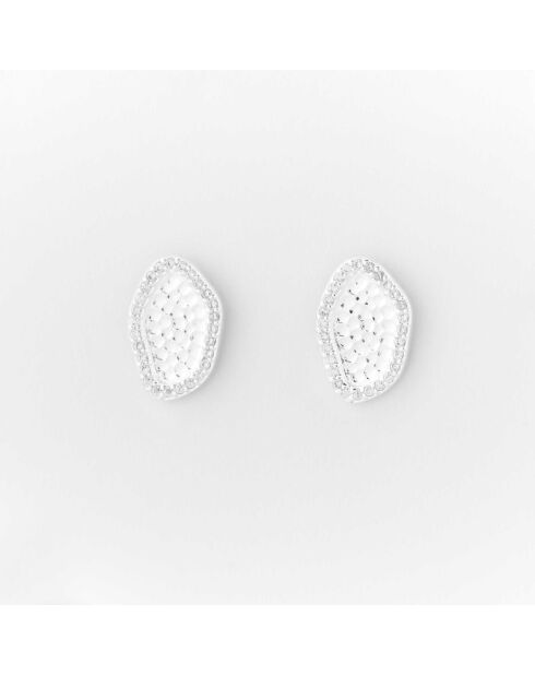 Ohrstecker aus Silber mit Zirkonoxid