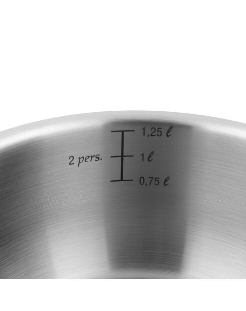 Batterie de cuisine amovible inox 18/8 induction - 7 pièces