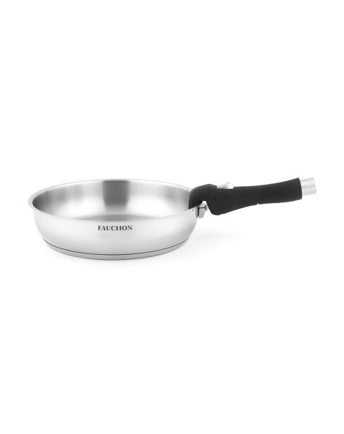 3 Poêles amovibles inox 18/8 induction - D.20/24/28 cm