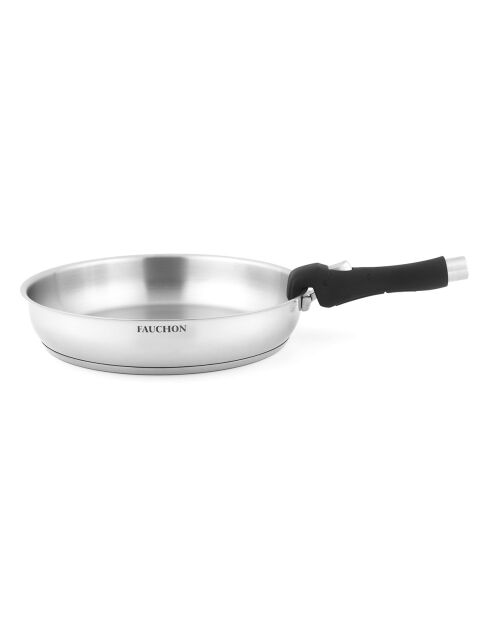 3 Poêles amovibles inox 18/8 induction - D.20/24/28 cm