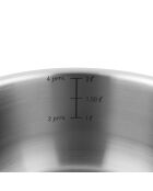 3 Casseroles amovibles inox 18/8 induction - D.16/18/20 cm