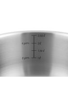 3 Casseroles amovibles inox 18/8 induction - D.16/18/20 cm