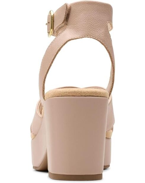 Sandalias Nerisa Pearl de piel beige - Tacón de 7,5 cm
