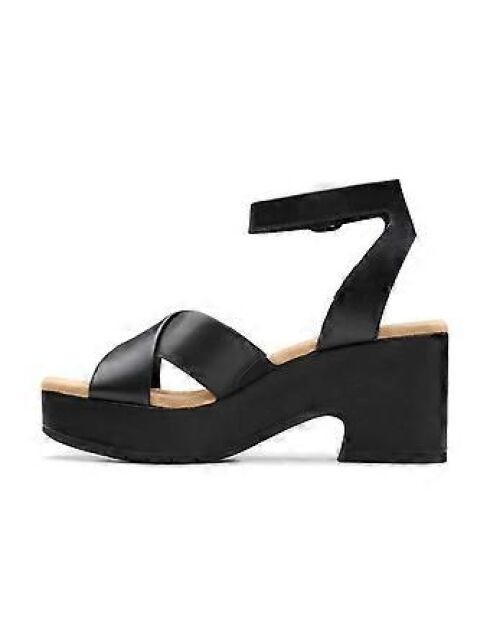 Sandalias negras Nerisa Pearl - Tacón de 7,5 cm