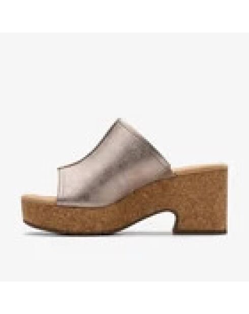 Sandales Nerisa Vine Taupe métallisé - Talon 7.5cm