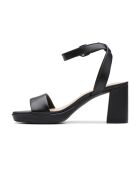 Sandalias Ambyrlyn Bay de piel negras - tacón de 7,5 cm