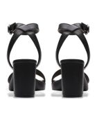 Sandalias Ambyrlyn Bay de piel negras - tacón de 7,5 cm