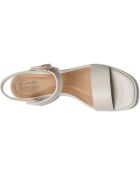 Sandalias Jaylan Ray de piel blanquecina - tacón de 5 cm