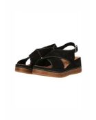 Sandalias Kassanda Step Nobuck negras - tacón de 6,5 cm