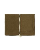 Mini-Tischdecke aus Baumwolle und Leinen in Bronze, 100 x 100 cm