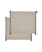 Set di 2 tovagliette in cotone naturale e lino - 45x38 cm