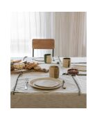Set di 2 tovagliette in cotone naturale e lino - 45x38 cm