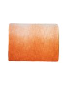 Tiefgefärbte orange Mini-Tischdecke aus Baumwolle - 100x100 cm