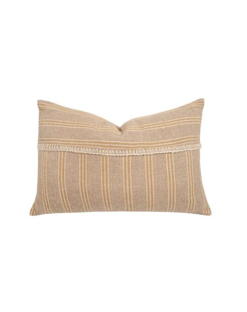 Beiges Wollkissen - 40 x 60 x 10 cm