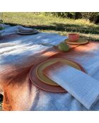 Lot de 4 serviettes de table deep dye mandarine - 45x45 cm