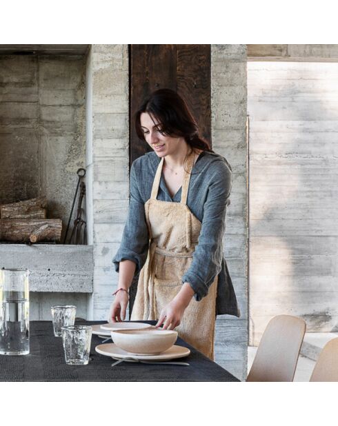 Delantal de esponja beige - 90 cm