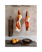 Torchon en lin et coton muscade - 50x70 cm