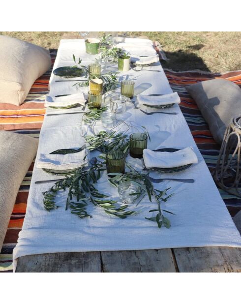 Lot de 4 serviettes de table deep dye écrues - 45x45 cm