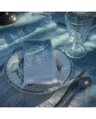 Lot de 4 serviettes de table deep dye bleues - 45x45 cm