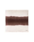 Tiefgefärbte Mini-Tischdecke aus brauner Baumwolle - 100x100 cm