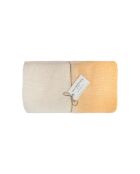 Große rechteckige Tischdecke mit tief gefärbtem orangefarbenem Muster - 300x200 cm