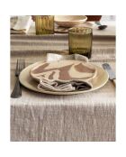 Lot de 4 serviettes de table deep dye grises - 45x45 cm