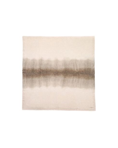 Mini tafelkleed van diepgekleurd grijs katoen - 100x100 cm