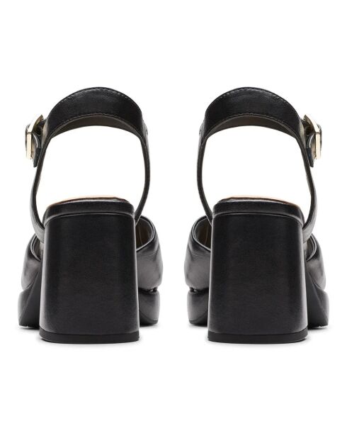 Sandalias Ritzy75 Rae de piel negra - Tacón de 8,5 cm