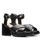 Sandalias Ritzy75 Rae de piel negra - Tacón de 8,5 cm