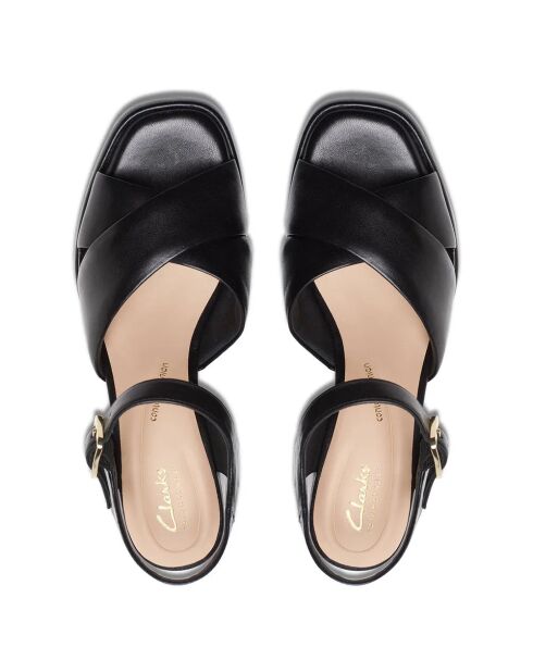 Sandalias Ritzy75 Rae de piel negra - Tacón de 8,5 cm