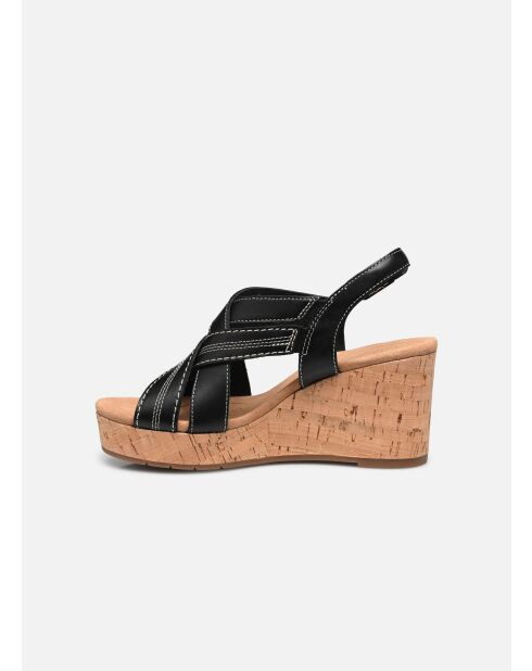 Sandalias negras Sabina Sling - Tacón 8cm